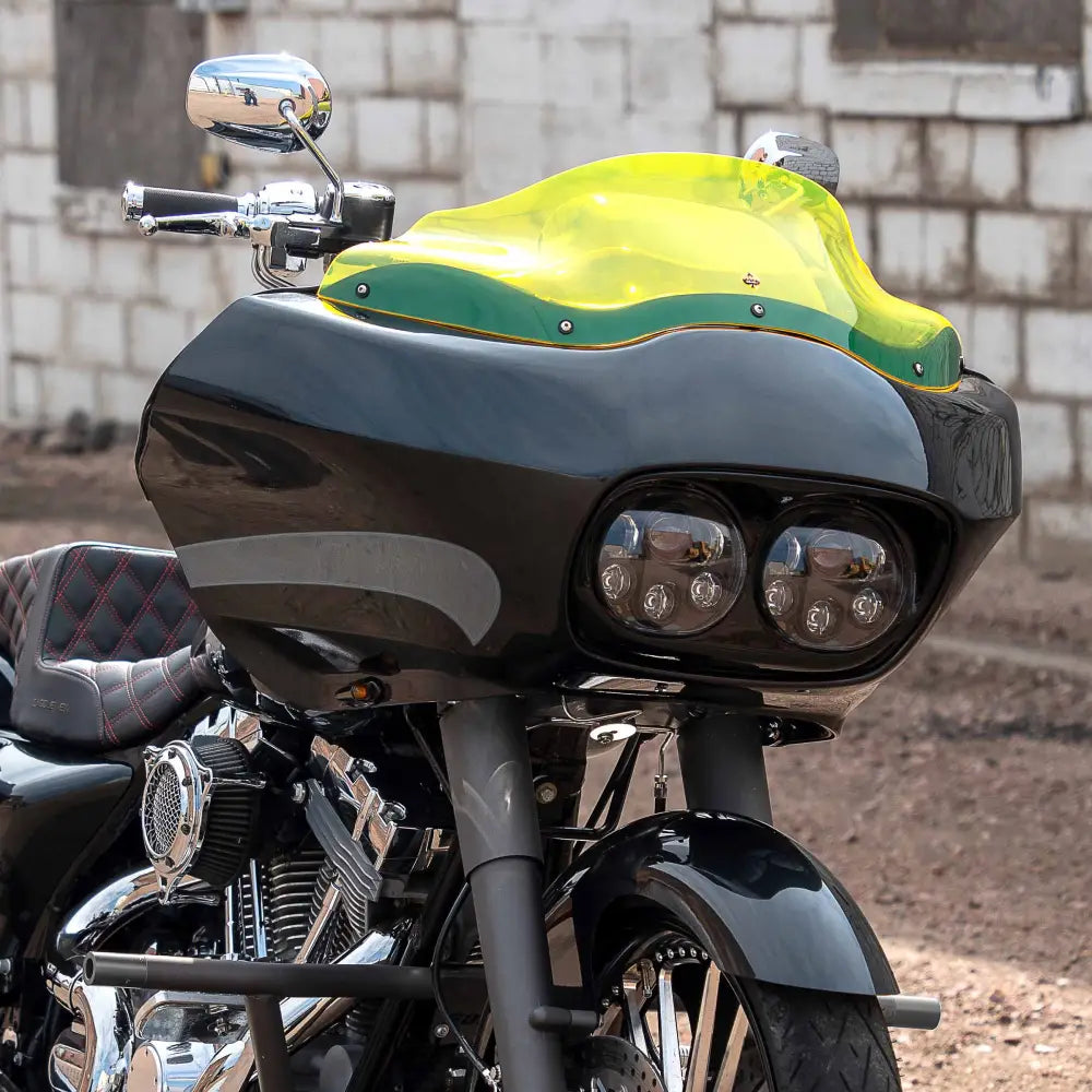 8" Yellow Ice Kolor Flare™ Windshield for Harley-Davidson 1998-2013 Road Glide motorcycle models(8" Yellow Ice)