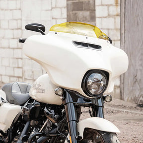4" Yellow Kolor Flare™ Windshield for Harley-Davidson 2014-2023 FLH motorcycle models