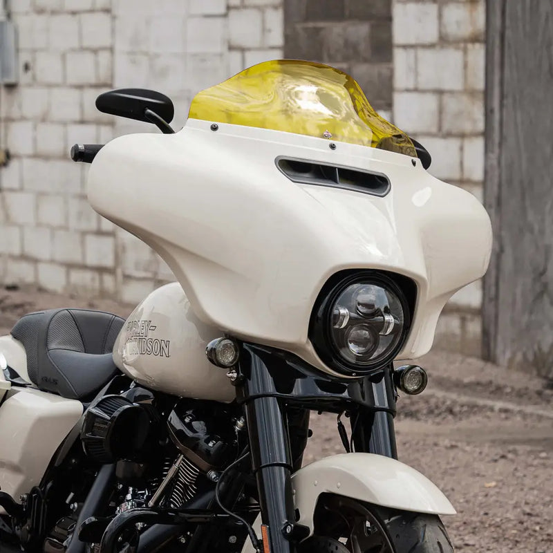 6.5" Yellow Kolor Flare™ Windshield for Harley-Davidson 2014-2025 FLH motorcycle models(6.5" Yellow)