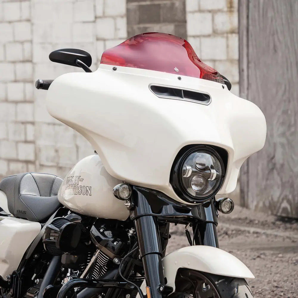 6.5" Red Kolor Flare™ Windshield for Harley-Davidson 2014-2023 FLH motorcycle models