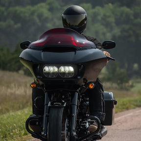 9" Red Kolor Flare™ Windshield for Harley-Davidson 2015-2023 Road Glide motorcycle models 