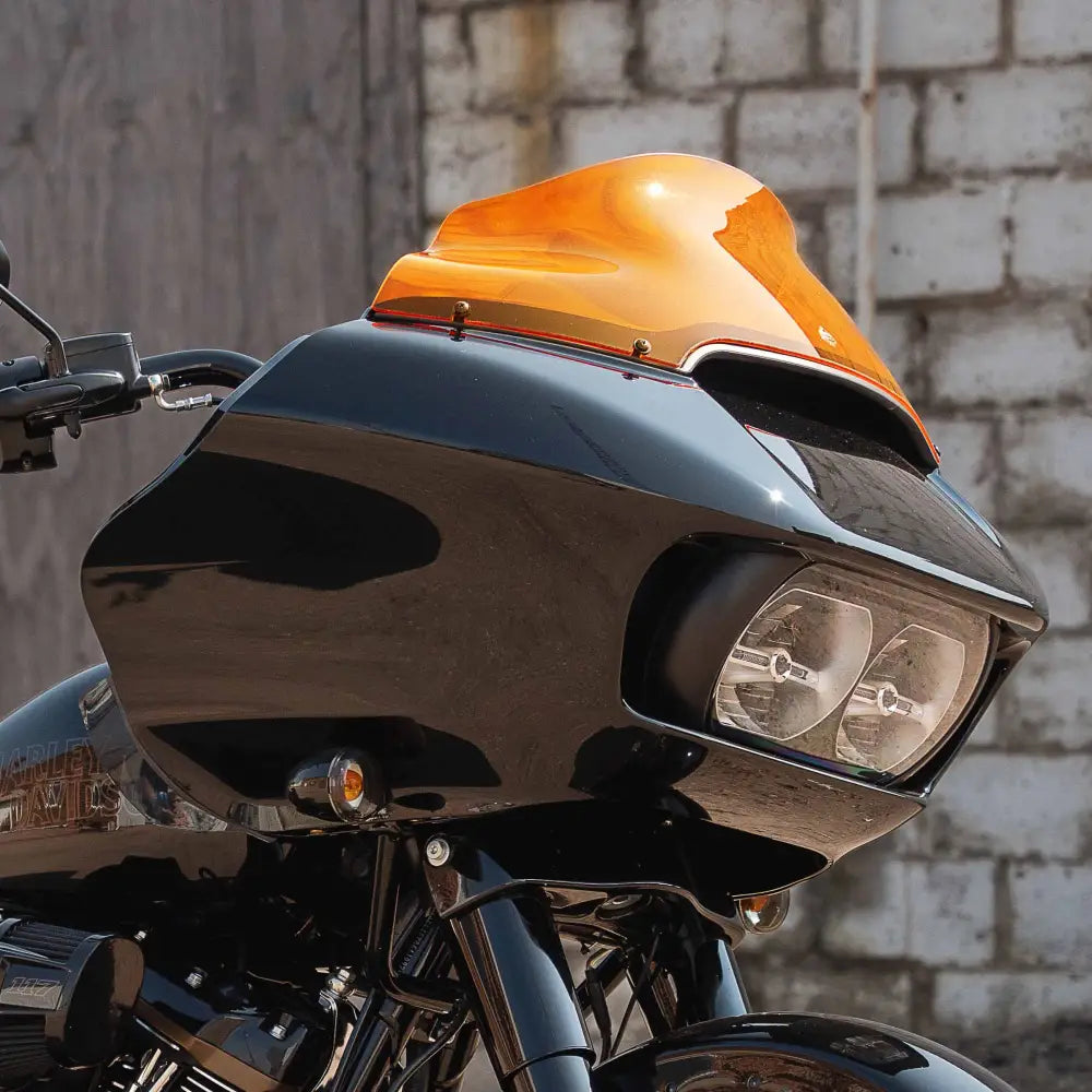 9" Orange Ice Kolor Flare™ Windshield for Harley-Davidson 2015-2023 Road Glide motorcycle models