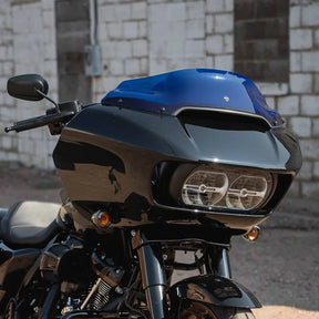 6" Blue Kolor Flare™ Windshield for Harley-Davidson 2015-2023 Road Glide motorcycle models 