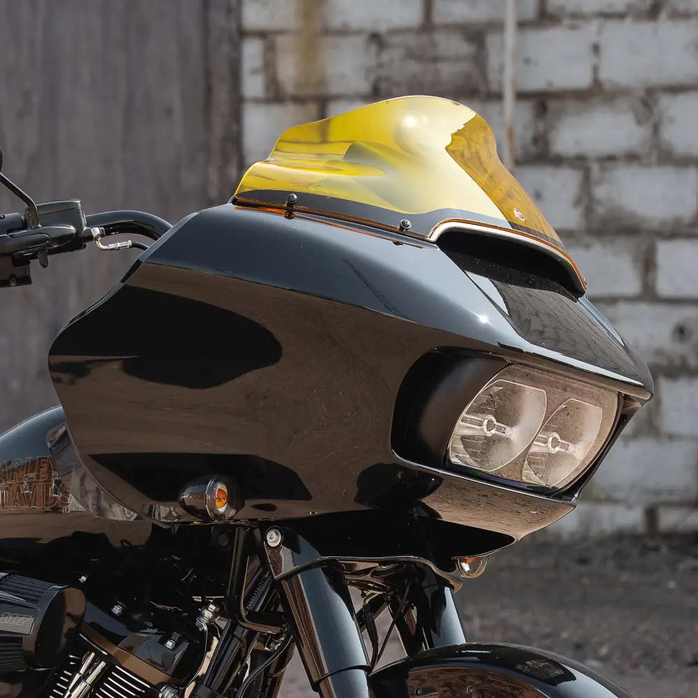 9" Yellow Kolor Flare™ Windshield for Harley-Davidson 2015-2023 Road Glide motorcycle models 