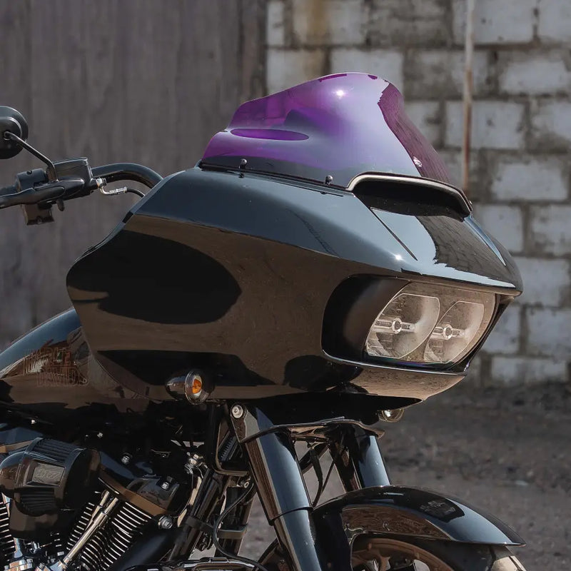9" Purple Kolor Flare™ Windshield for Harley-Davidson 2015-2025 Road Glide motorcycle models (9" Purple)