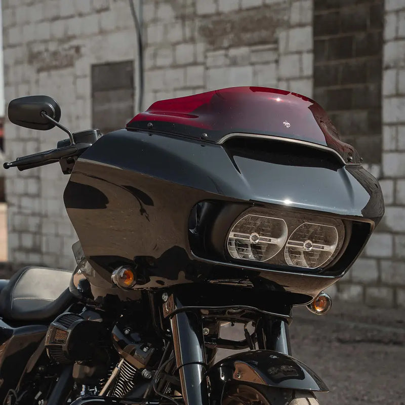 6" Red Kolor Flare™ Windshield for Harley-Davidson 2015-2025 Road Glide motorcycle models (6" Red)