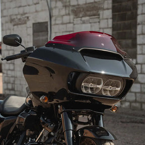 6" Red Kolor Flare™ Windshield for Harley-Davidson 2015-2023 Road Glide motorcycle models 