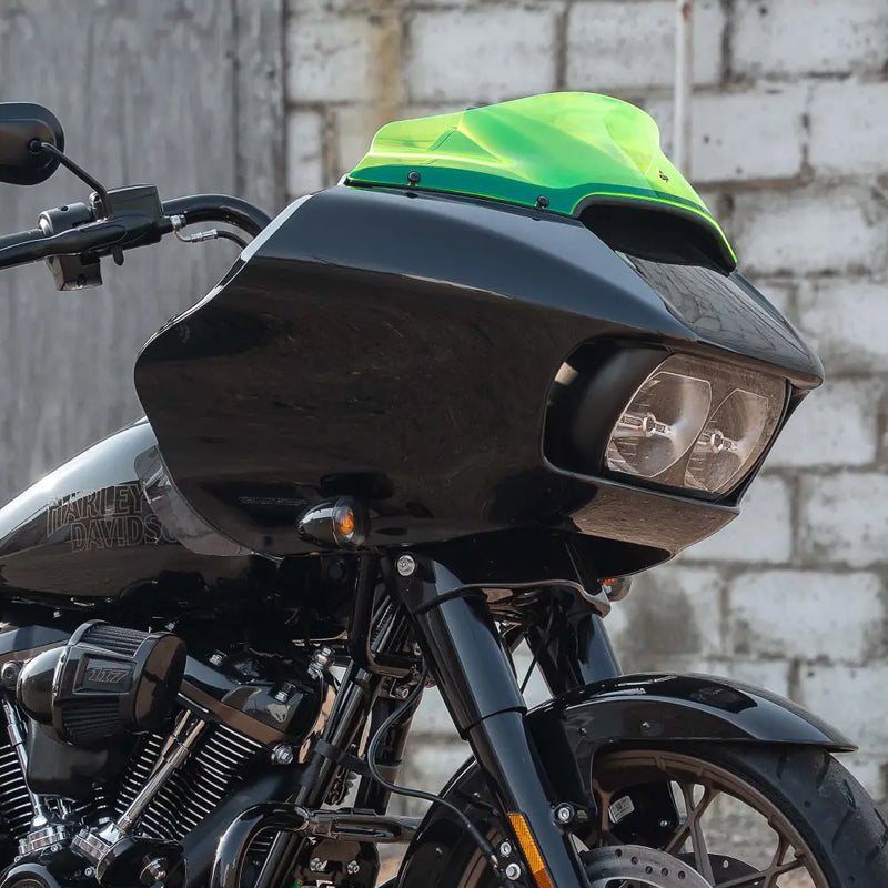 6" Green Ice Kolor Flare™ Windshield for Harley-Davidson 2015-2025 Road Glide motorcycle models(6" Green Ice)