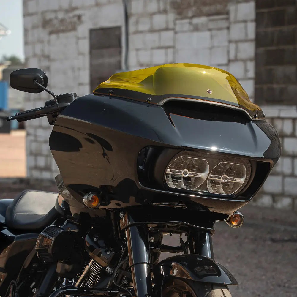 6" Yellow Kolor Flare™ Windshield for Harley-Davidson 2015-2023 Road Glide motorcycle models 