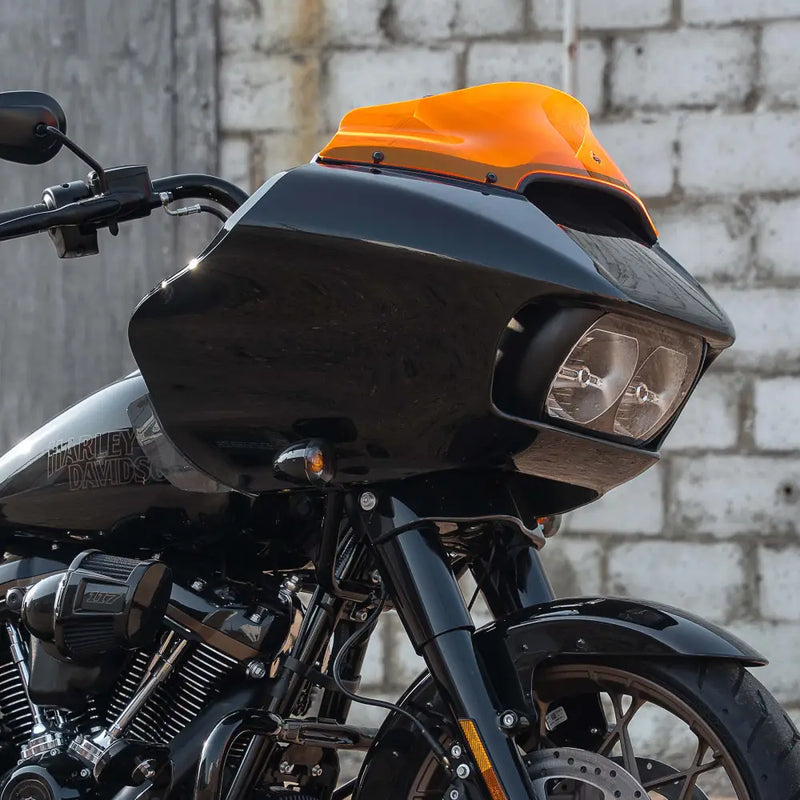 6" Orange Ice Kolor Flare™ Windshield for Harley-Davidson 2015-2025 Road Glide motorcycle models(6" Orange Ice)