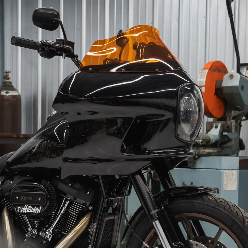 Orange Kolor Flare™ Windshield for Harley-Davidson FXRP Style motorcycle fairings (Orange)