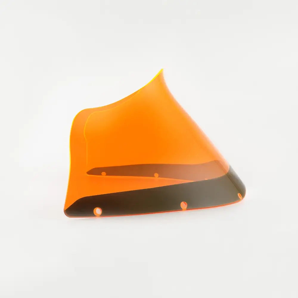 Side view of Orange Ice Kolor Flare™ Windshield for Harley-Davidson FXRP Style motorcycle fairings(Orange Ice)