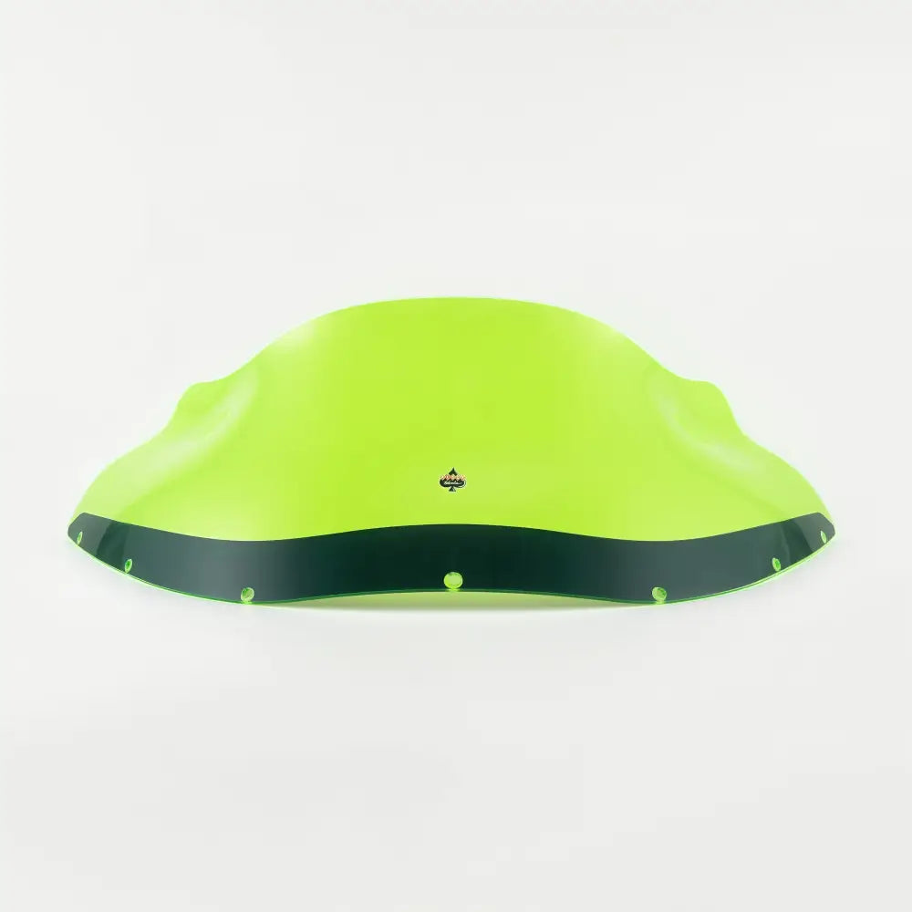 Front view of Green Ice Kolor Flare™ Windshield for Harley-Davidson FXRP Style motorcycle fairings