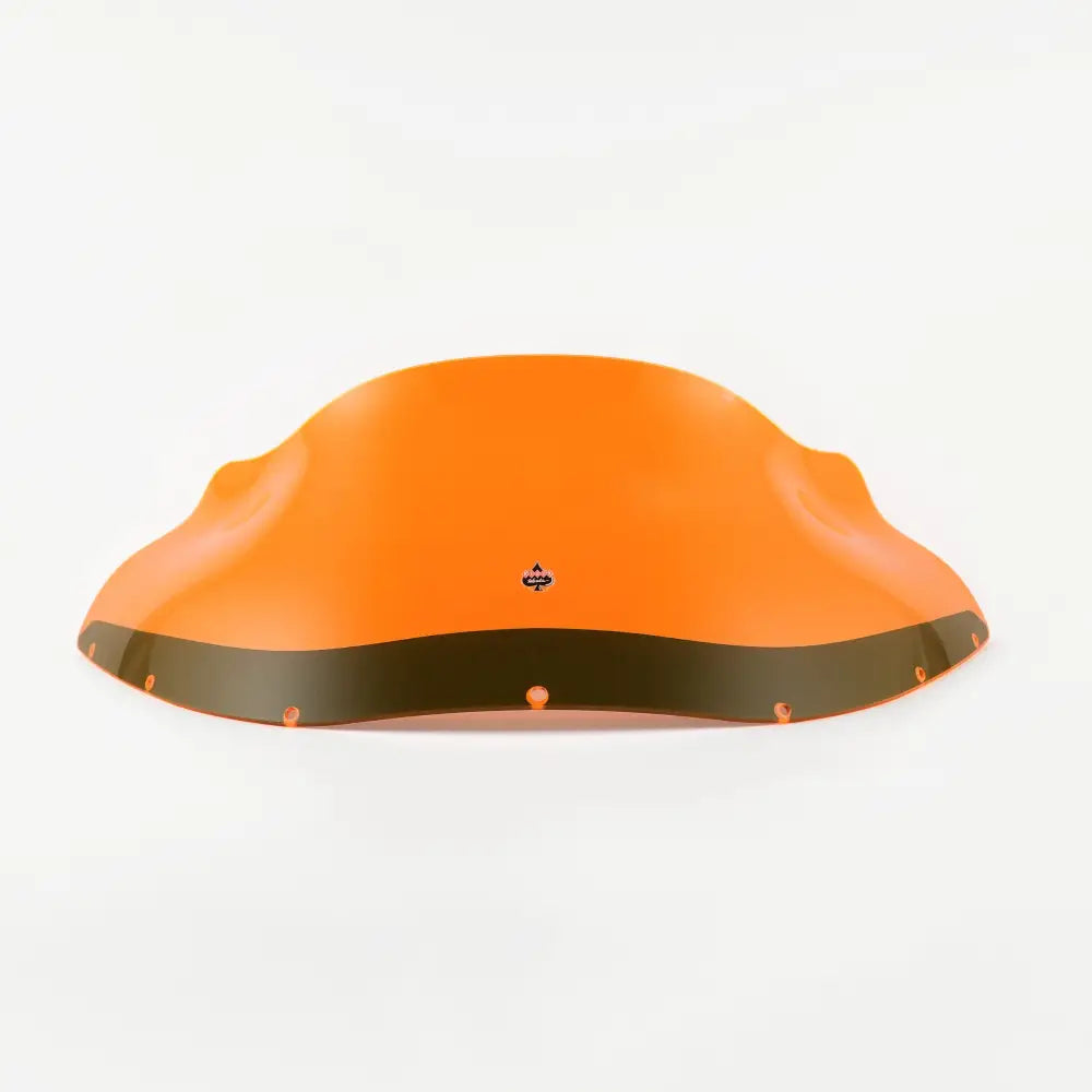 Front view of Orange Ice Kolor Flare™ Windshield for Harley-Davidson FXRP Style motorcycle fairings