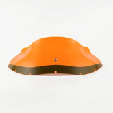 Front view of Orange Ice Kolor Flare™ Windshield for Harley-Davidson FXRP Style motorcycle fairings(Orange Ice)