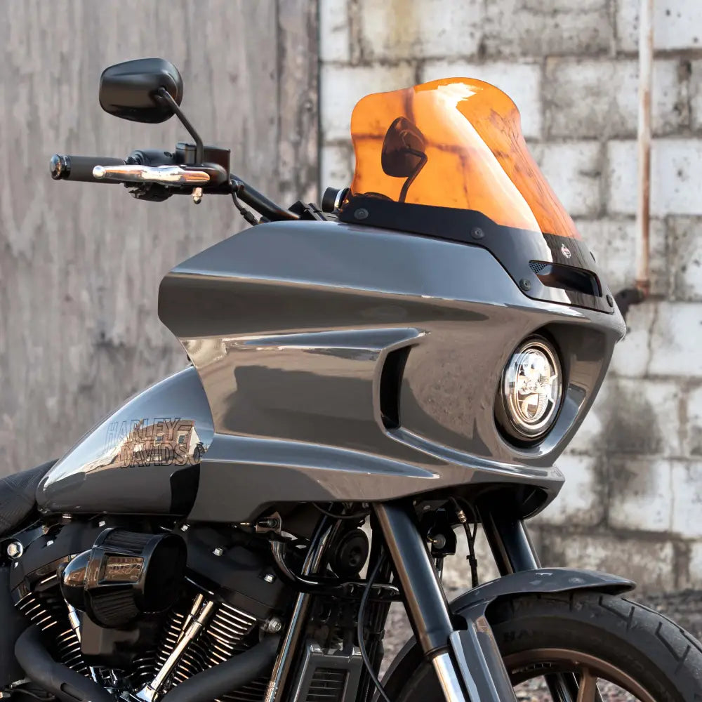 8" Kolor Flare™ Windshield for Harley-Davidson Low Rider ST Motorcycles (8" Orange)