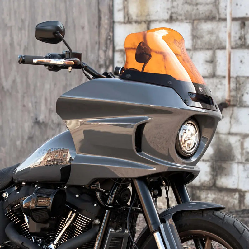 8" Kolor Windshield for Harley-Davidson Low Rider ST Motorcycles (8" Orange)