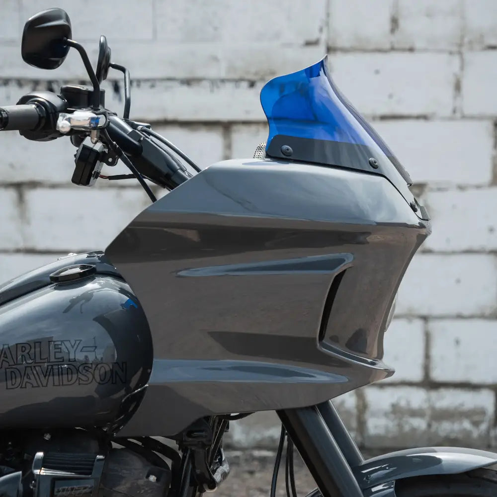 6" Blue Kolor Flare™ Windshield for Harley-Davidson Low Rider ST Motorcycles (6" Blue)