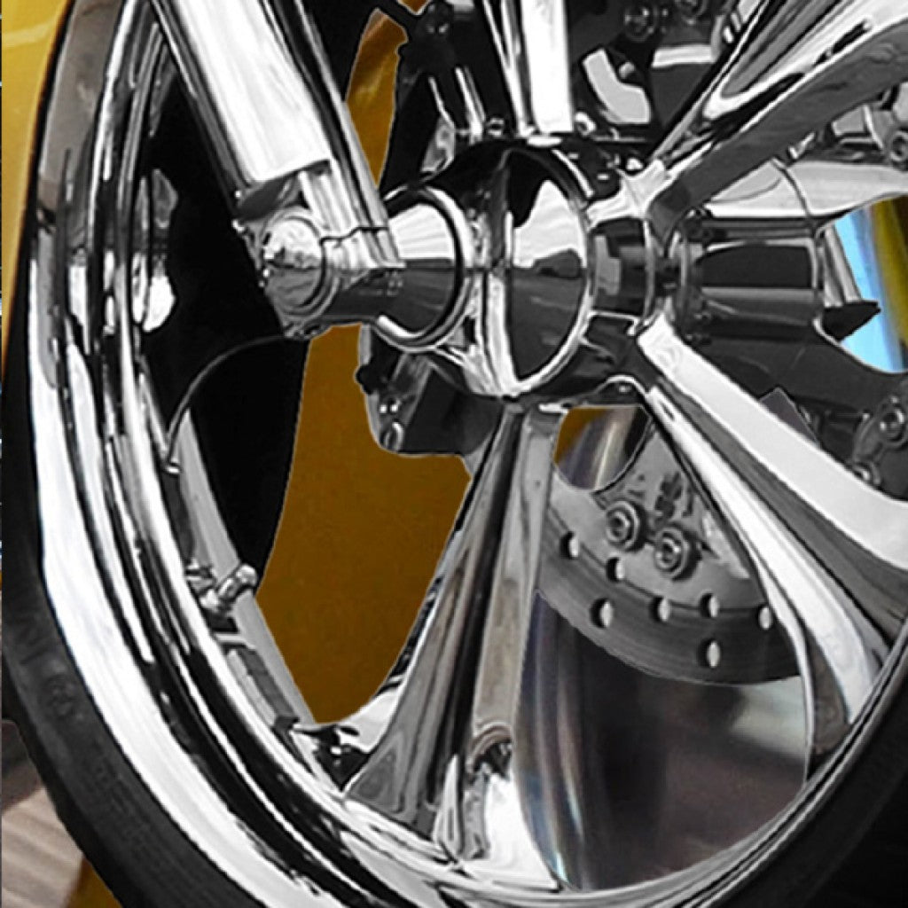 Polished Flush Mount Front Axles for Harley-Davidson® 00-07 Touring