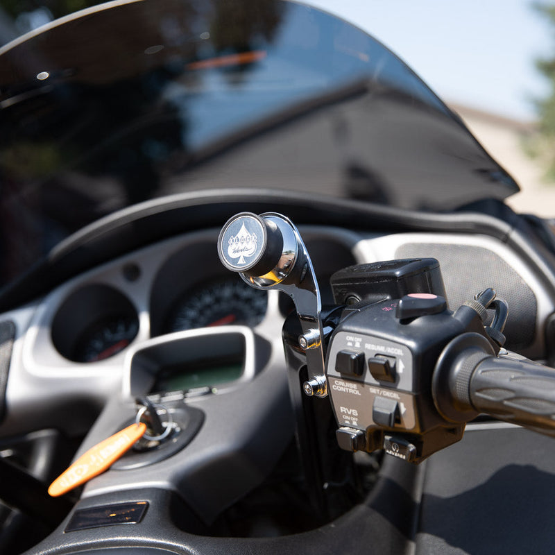 Perch Handlebar Magnetic Phone Mounts for Honda® Gold Wing and F6B Motorcycles(Right Chrome Perch Mount on bike)