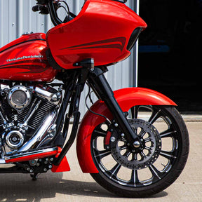 Level Tire Hugger Front Fender Fit Kit for Harley-Davidson 2014-2023 Touring Motorcycle Models