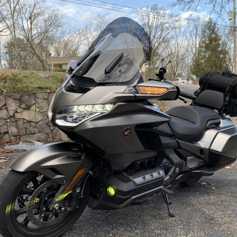 20.25" Dark Smoke Windshield for Honda® 2018-2024 Gold Wing motorcycle models(20.25" Dark Smoke)