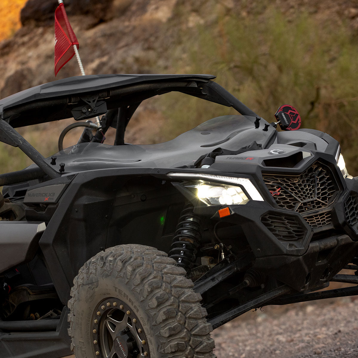 Dark Smoke UTV Flare™ Windshield for Can-Am® Maverick X3 models