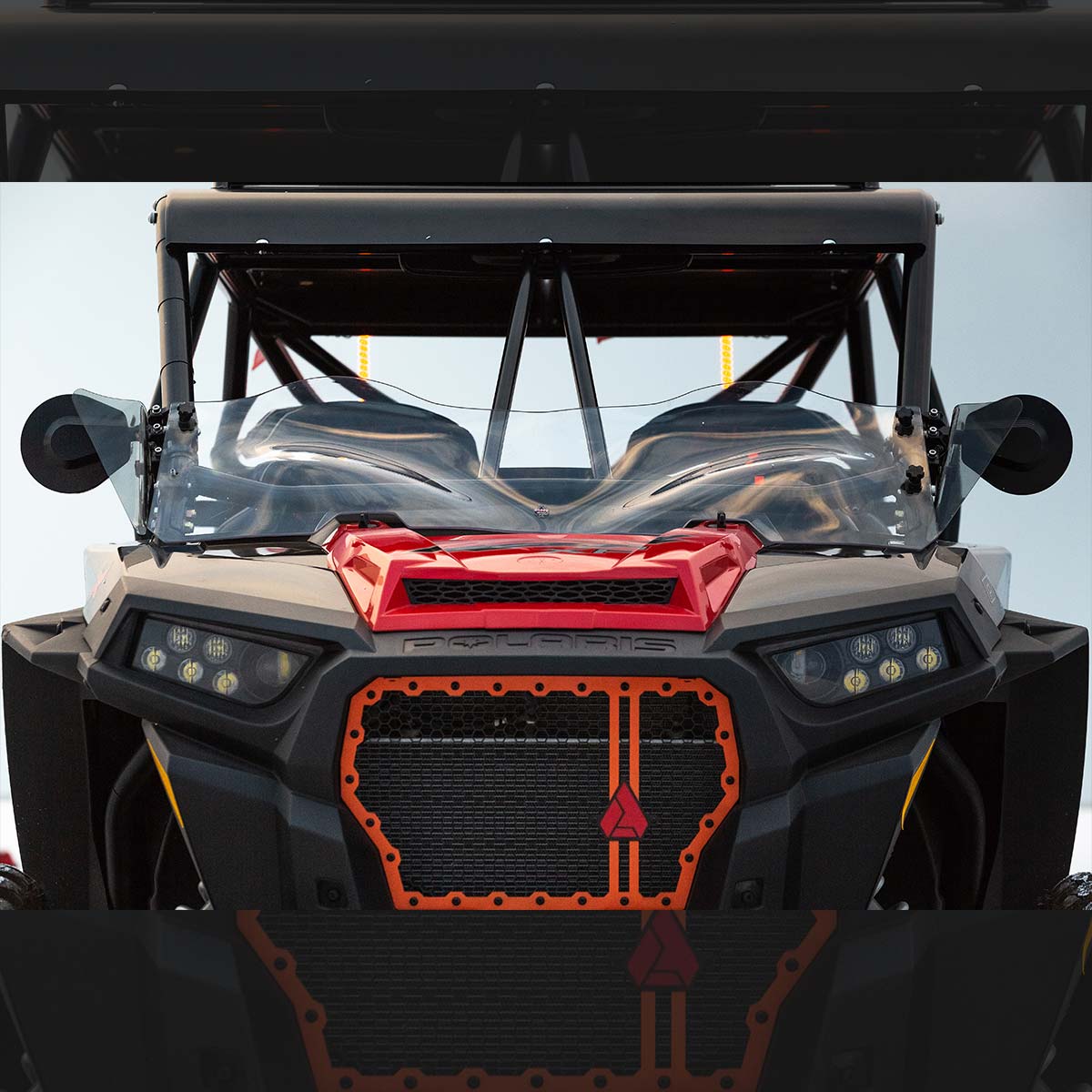 Mid Height Clear UTV Flare™ Windshield for Polaris® RZR 2014-2018 models