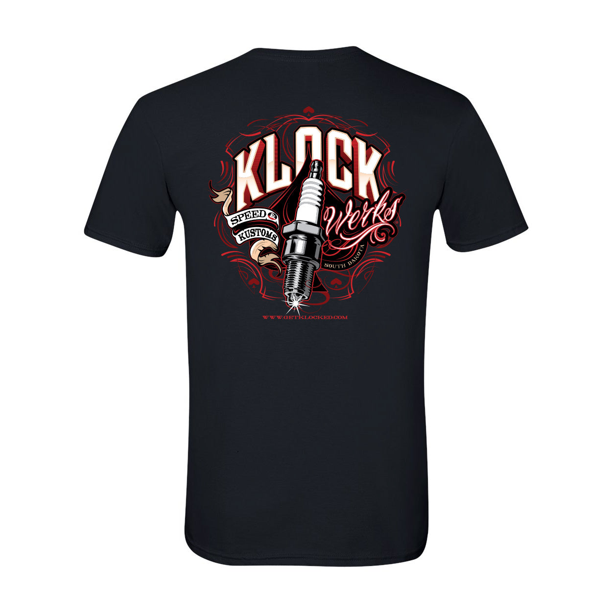 Black Spark Plug T-Shirt