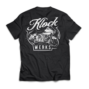Black Unisex T-Shirt showing back of WFB Design