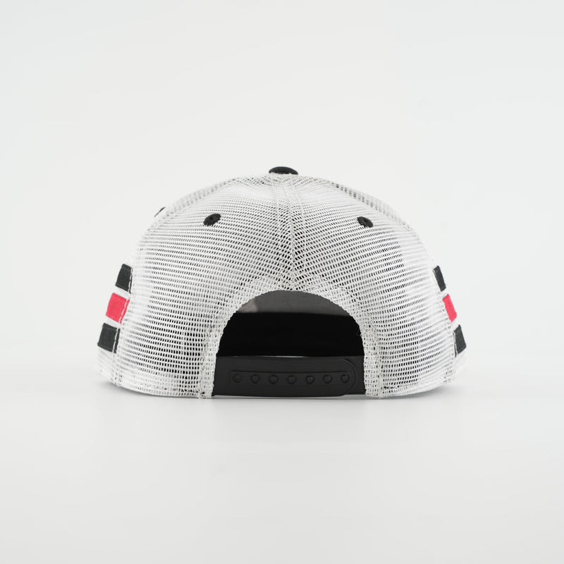 Klock Werks Fist Bump Stripe Trucker Hat for Men with adjustable band (Adjustable sizing)