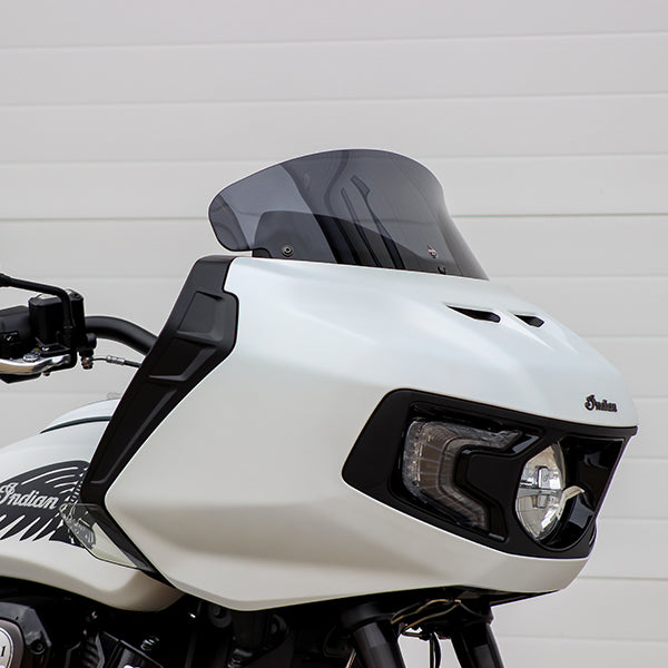 8" Dark Smoke Flare™ Windshield For 2020-2023 Indian® Challenger and Pursuit motorcycle models