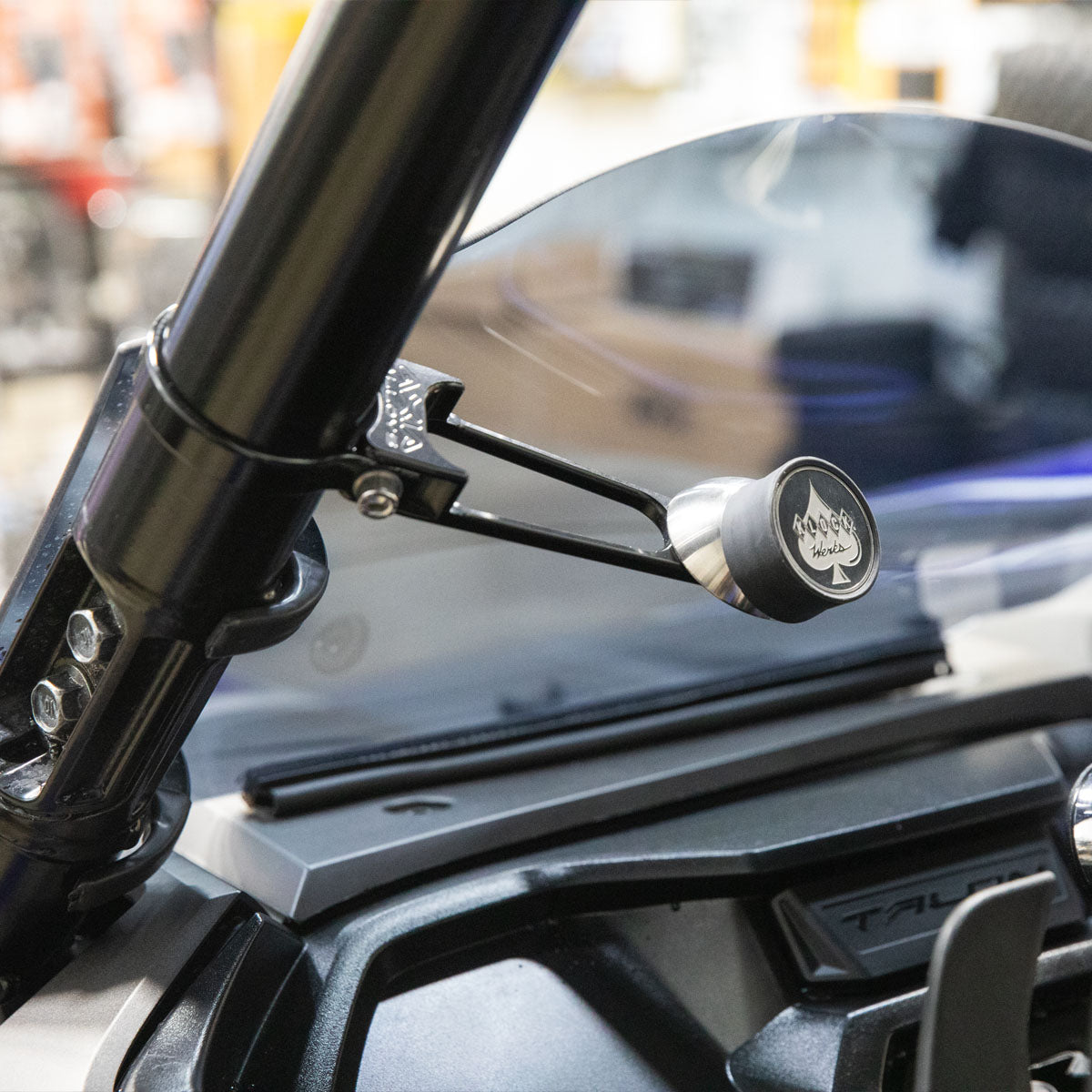 2" Offset Roll Cage Magnetic Phone Mount shown on KHonda Talon side by side(2" Mount shown on Honda Talon)