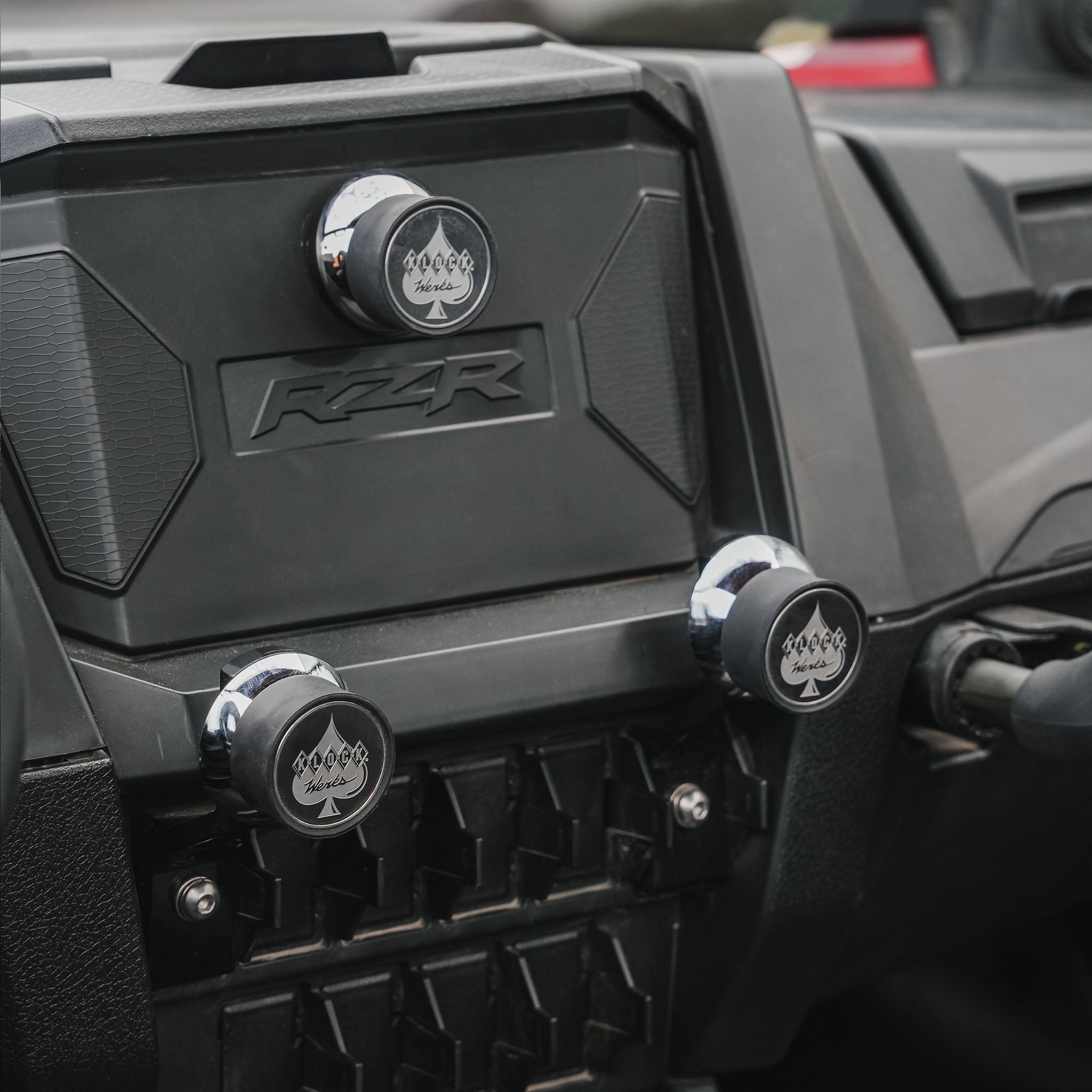 Rocker Switch Magnetic Phone Mount mounted in UTV(Mounted in UTV with Universal Mount)