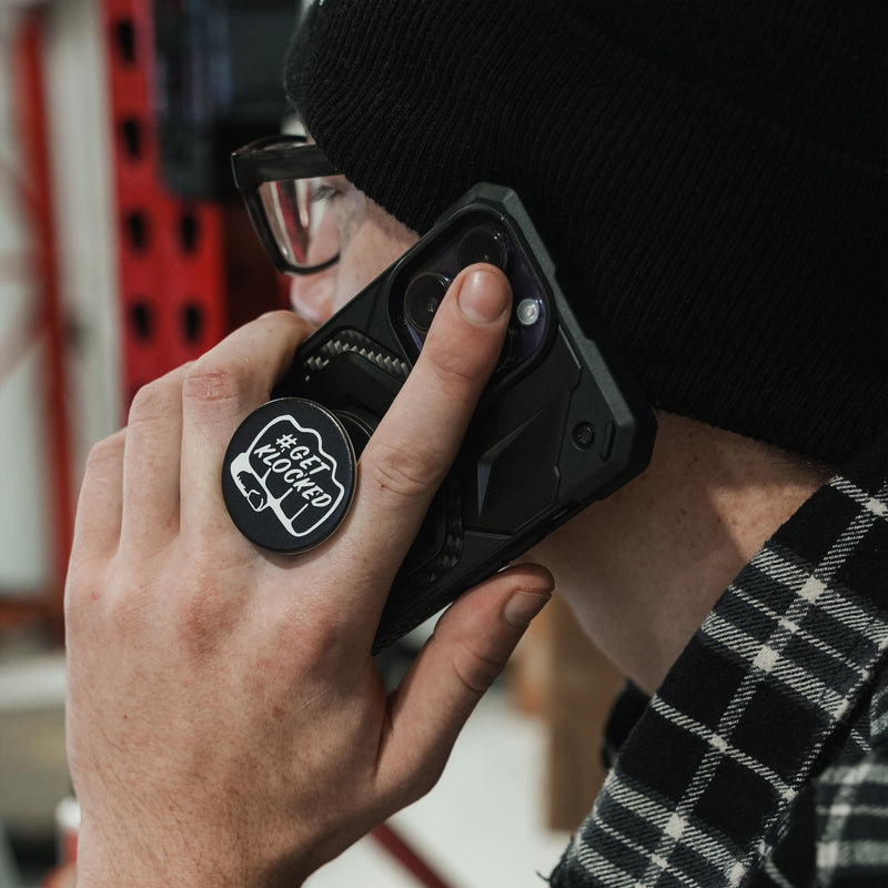 Klock Werks Pop Socket Fist Bump Style in use(Fist Bump style)