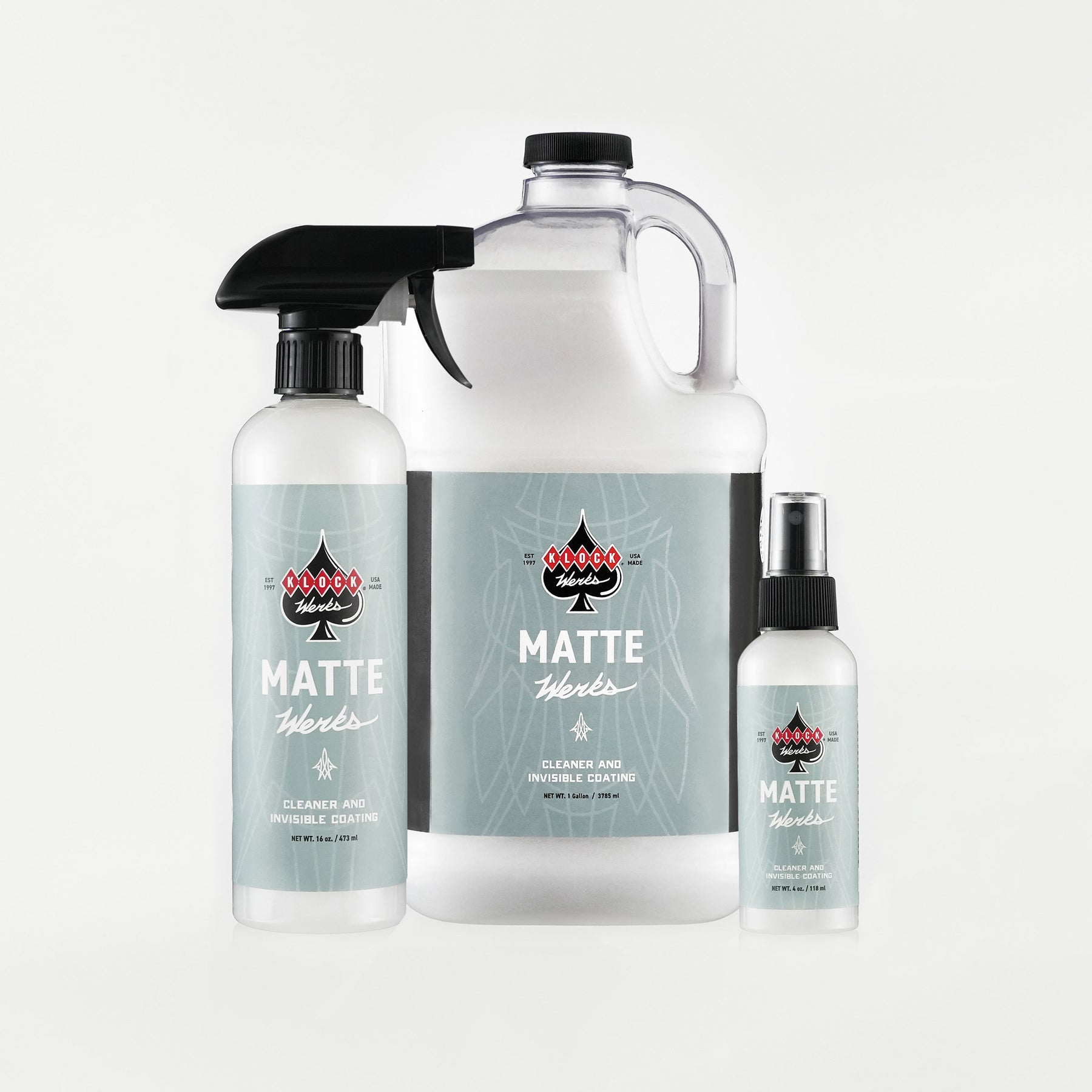 Matte Werks Cleaning Product complete lineup