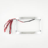License Plate Frames for Motorcycles (Benchmark Chrome)