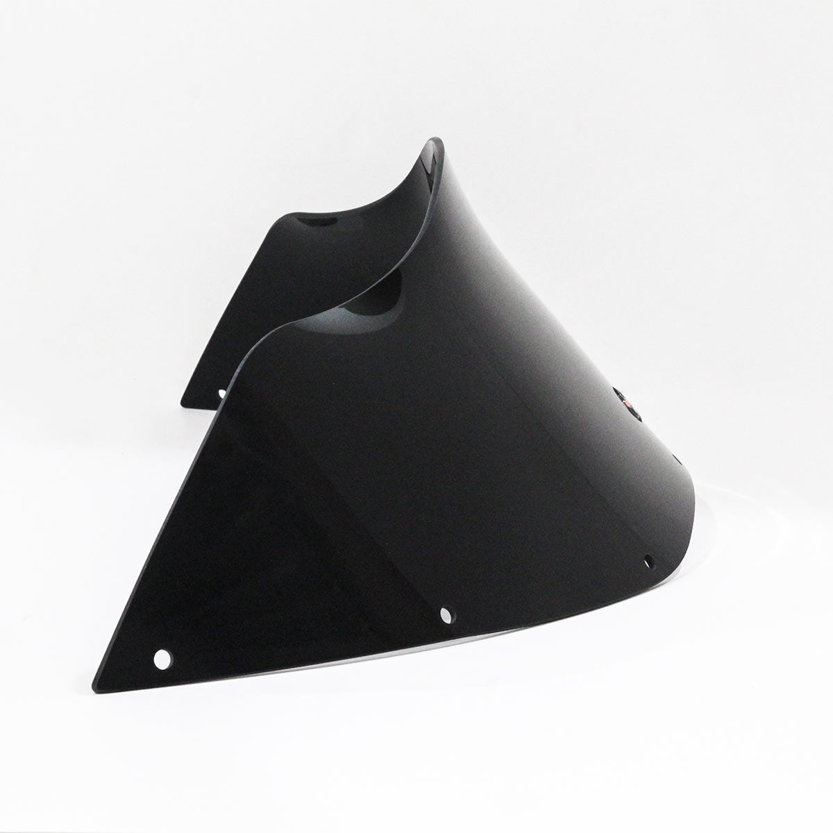 8" Solid Black Flare™ Windshield for Harley-Davidson motorcycles models with FXRP, FXRT, FXRD Style Fairings(8" Solid Black)