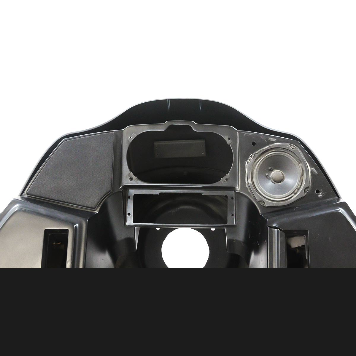 8" Solid Black Flare™ Windshield for Harley-Davidson motorcycles models with FXRP, FXRT, FXRD Style Fairings(8" Solid Black)