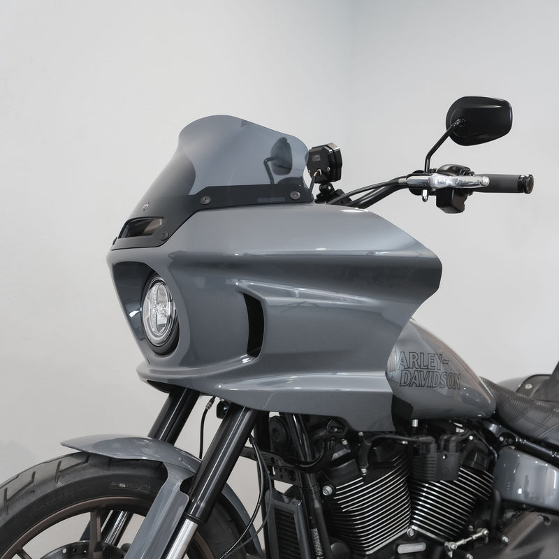 6" Dark Smoke Windshield for Harley-Davidson Low Rider ST motorcycle models(6" Dark Smoke)