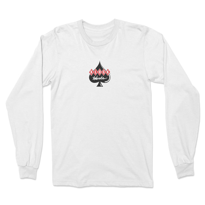 White Long Sleeve T-Shirt(Front)
