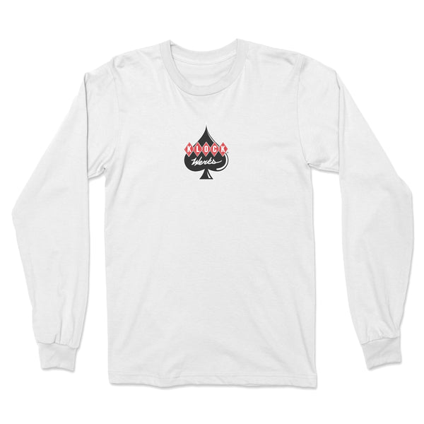 White Long Sleeve T-Shirt by Klock Werks - Shop Now