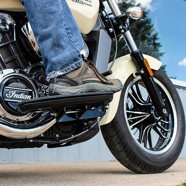 Repose-pieds Passager Arrière Pour Indian Scout/Scout Sixty/Bobber 2015-2022 - En Aluminium, Noir - Par Worldmotop